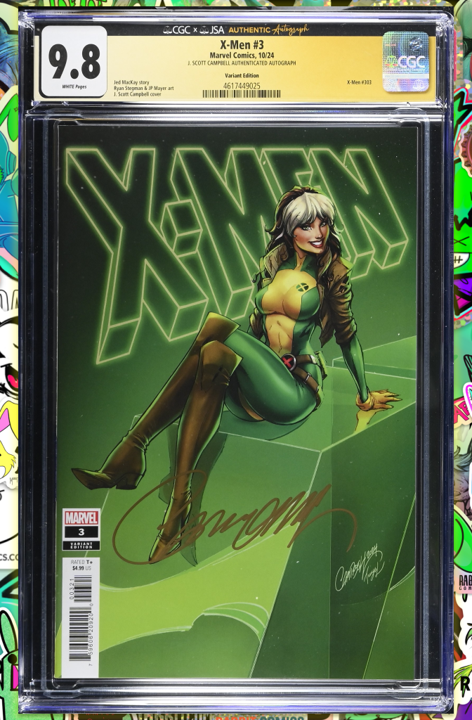 X-MEN #3  | J. SCOTT CAMPBELL ROGUE VARIANT | CGC SS 9.8 (JSA)