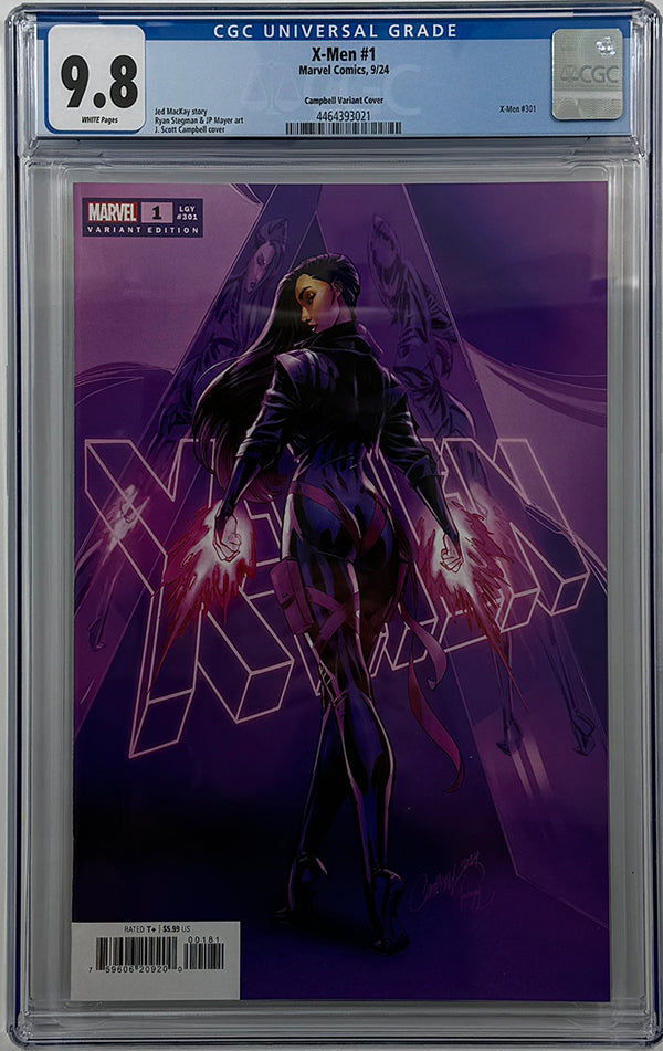 X-MEN #1 |  J. SCOTT CAMPBELL PSYLOCKE VARIANT | CGC 9.8