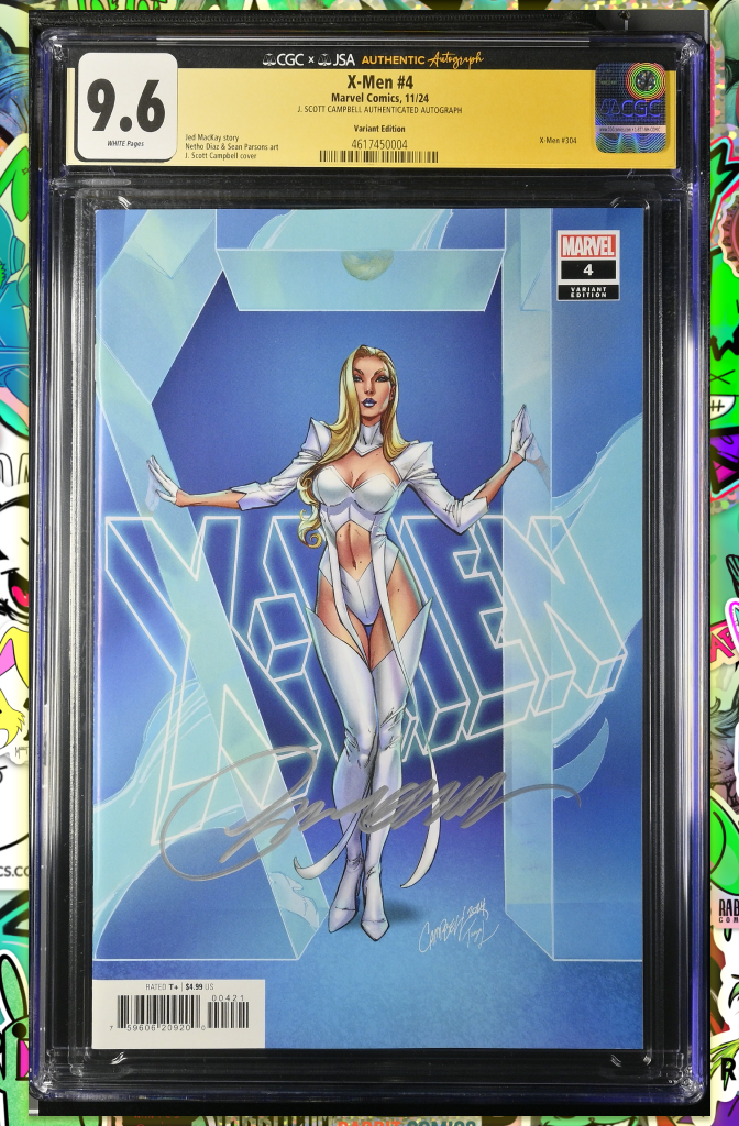 X-MEN #4 | EMMA FROST VARIANT | SIGNED BY J. SCOTT CAMPBELL | CGC SS 9.6 (JSA) (Copy)