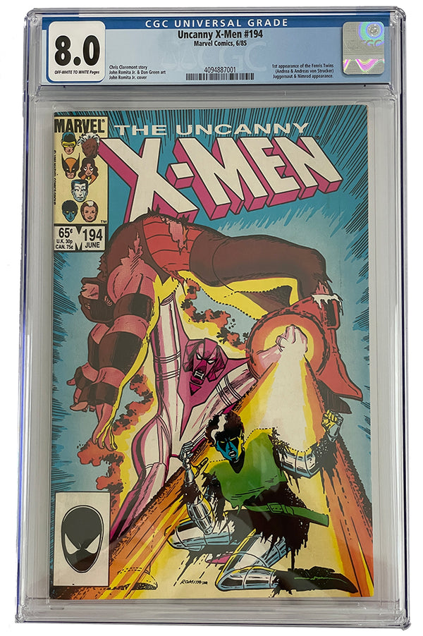 X-Men #194 | 1st App of the Fenris Twins | CGC 8.0