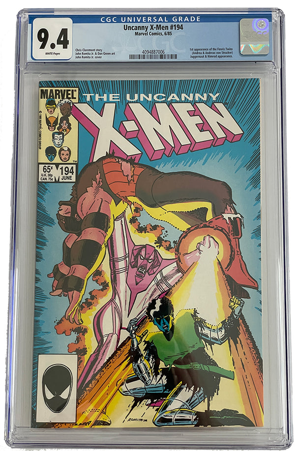 X-Men #194 | 1st App of the Fenris Twins | CGC 9.4