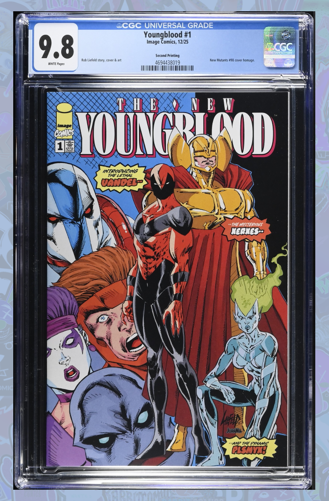 Youngblood #1 | 2nd Print New Mutants 98 Homage | CGC 9.8