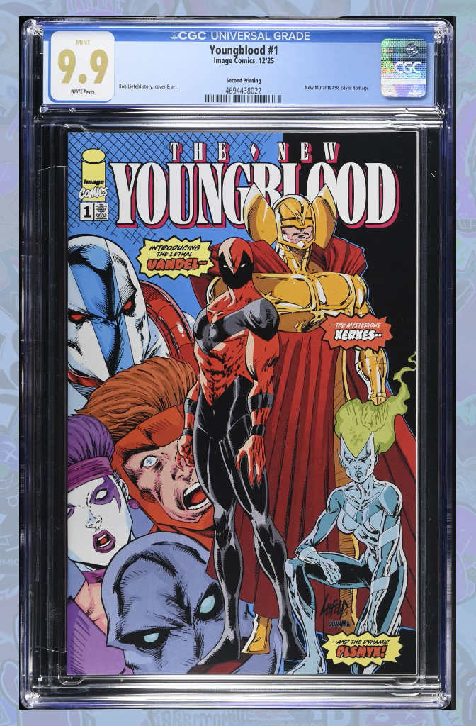 Youngblood #1 | 2nd Print New Mutants 98 Homage | CGC 9.9