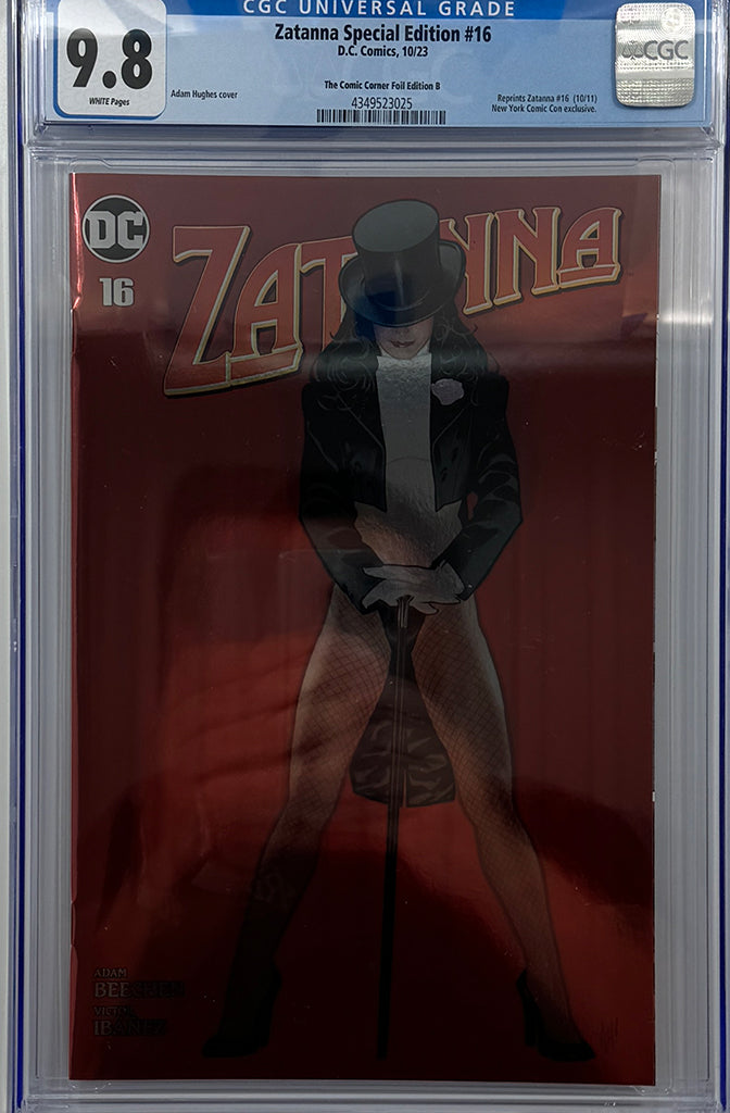 Zatanna #16 | Adam Hughes NYCC Foil Variant | CGC 9.8
