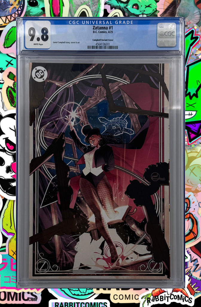 Zatanna #1 (Of 6) | Cover J 1:50 Ratio Jamal Campbell Card Stock Variant | CGC 9.8