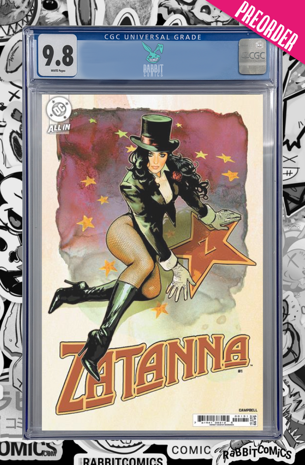 Zatanna #1 (Of 6) | Cover C Sozomaika Card Stock Variant | CGC 9.8 | PREORDER