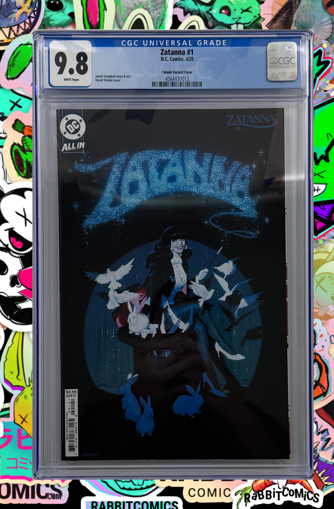Zatanna #1 (Of 6) | Cover D David Talaski Card Stock Variant | CGC 9.8