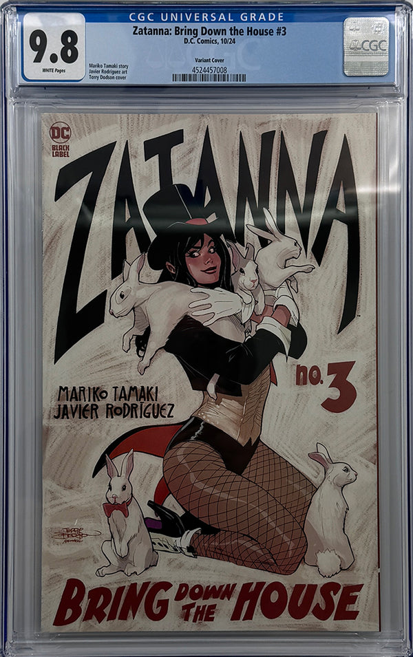 ZATANNA BRING DOWN THE HOUSE #3 (OF 5) | CVR B TERRY DODSON VARIANT | CGC 9.8