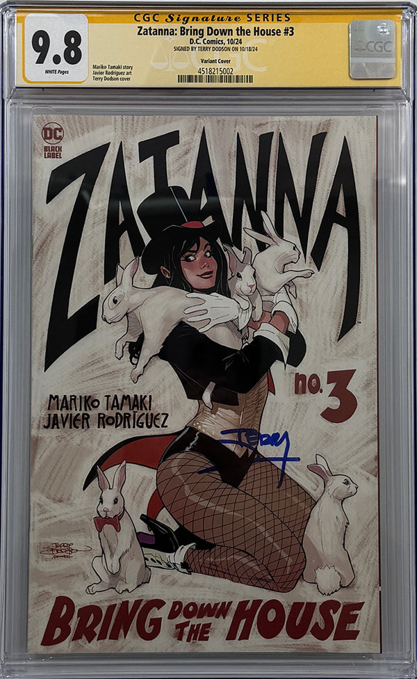 ZATANNA BRING DOWN THE HOUSE #3 (OF 5) | CVR B TERRY DODSON VARIANT | CGC SS 9.8