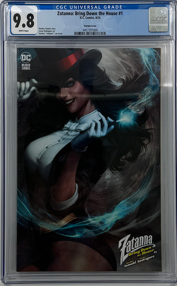 ZATANNA BRING DOWN THE HOUSE #1 (OF 5) | CVR B STANLEY ARTGERM | CGC 9.8