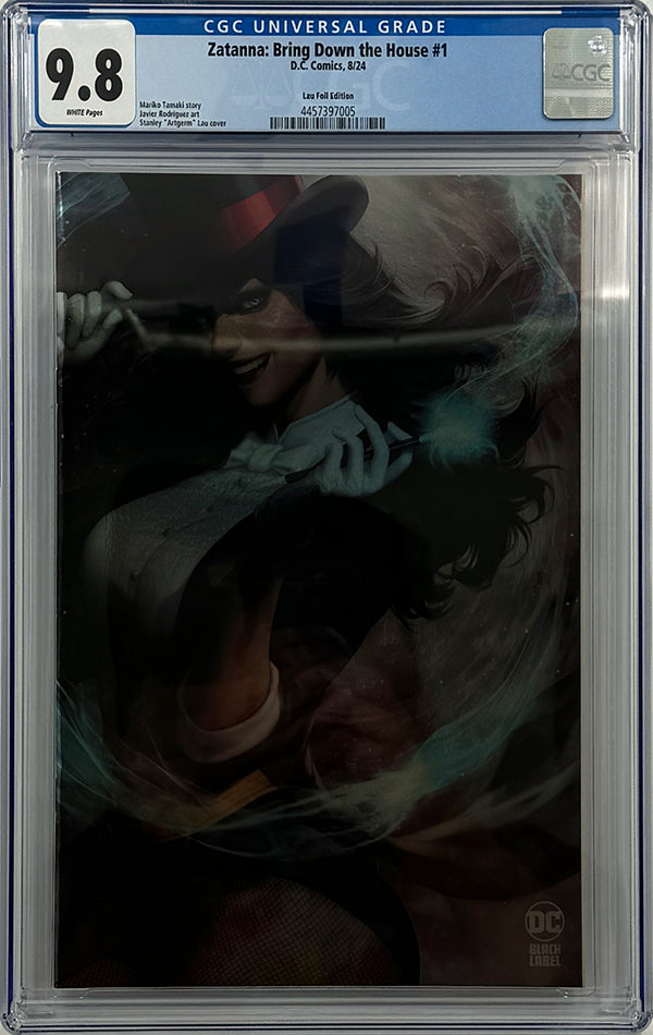 ZATANNA BRING DOWN THE HOUSE #1 (OF 5) | CVR D STANLEY ARTGERM FOIL VARIANT | CGC 9.8