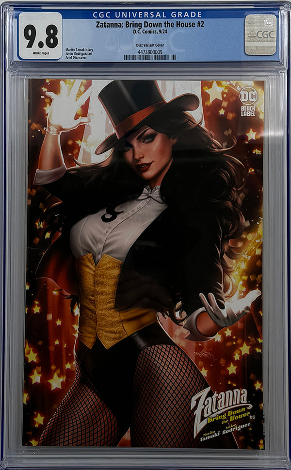 ZATANNA BRING DOWN THE HOUSE #2 (OF 5) | CVR C ARIEL DIAZ VARIANT | CGC 9.8