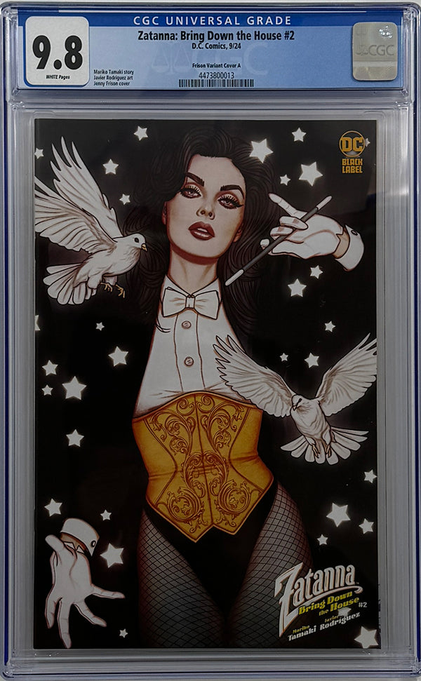 ZATANNA BRING DOWN THE HOUSE #2 (OF 5) | CVR B JENNY FRISON VARIANT | CGC 9.8