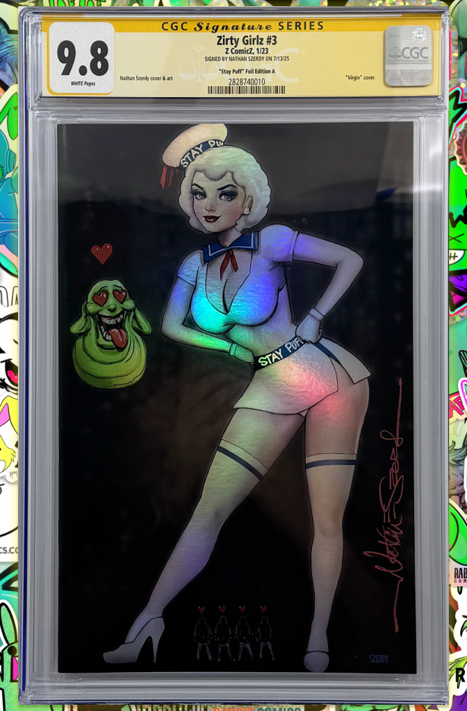 Zirty Girls #3 | Szerdy Ghostbusters Stay Puff Virgin Foil | CGC SS 9.8