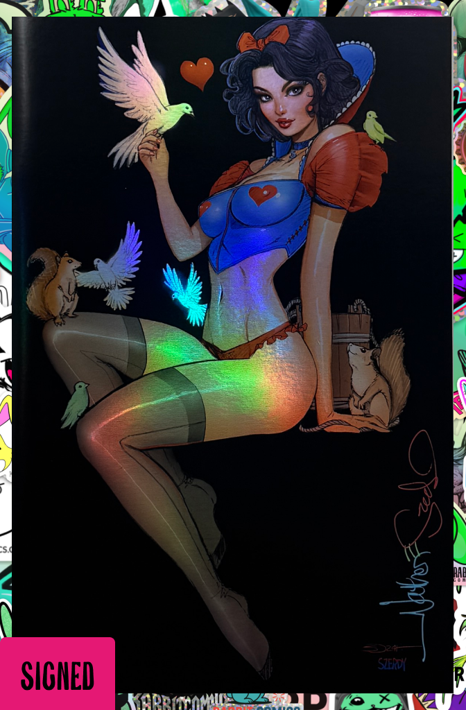 Zirty Girls #4 | Snow White Cosplay Foil Variant | Signed by Nathan Szerdy
