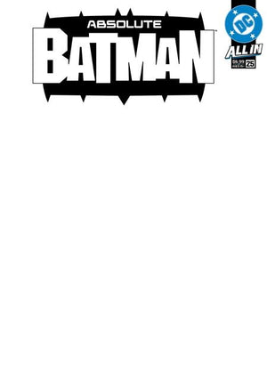 Absolute Batman #25 Cover E (Blank Card Stock Variant)