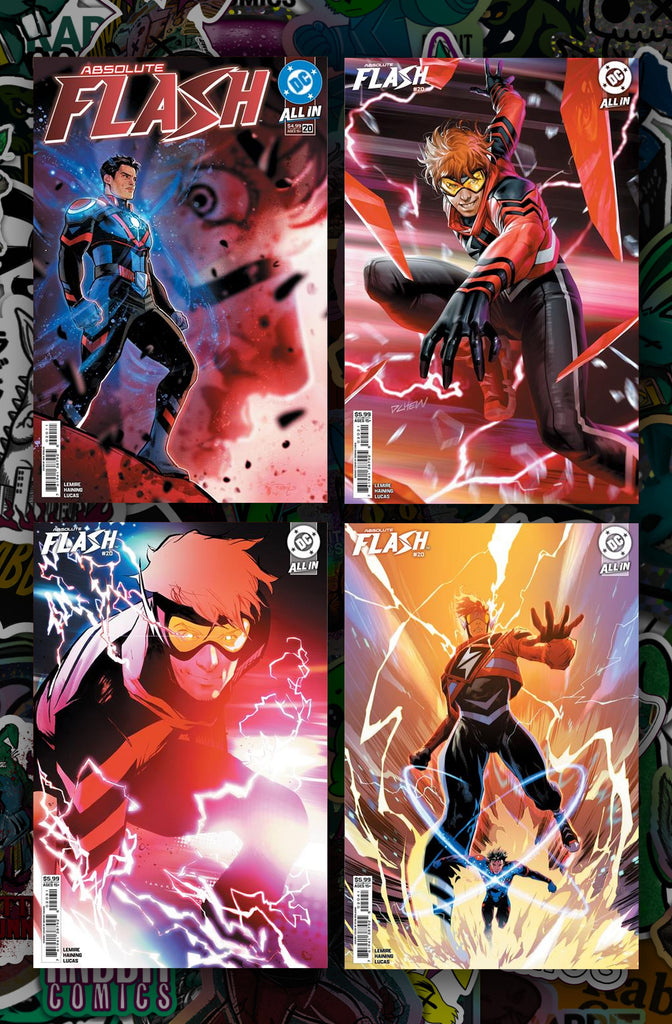 Absolute Flash #20 Covers A, B, C, D 4 book bundle