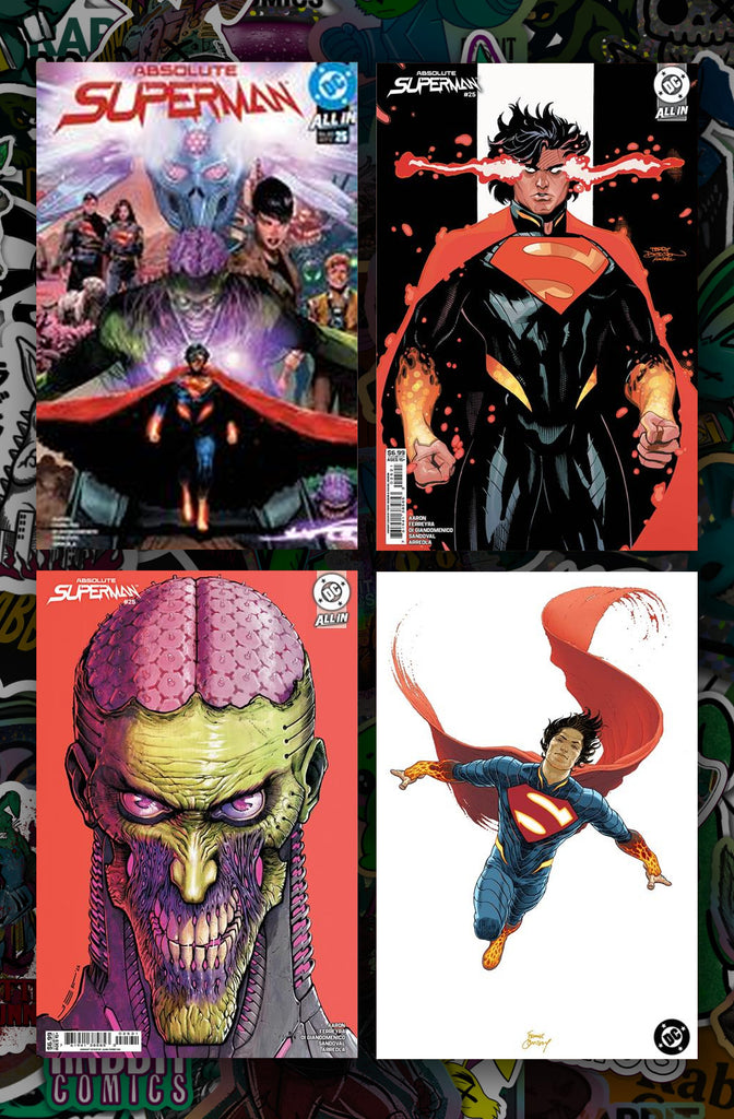 Absolute Superman #25 Covers A, B, C, F 4 Book Bundle
