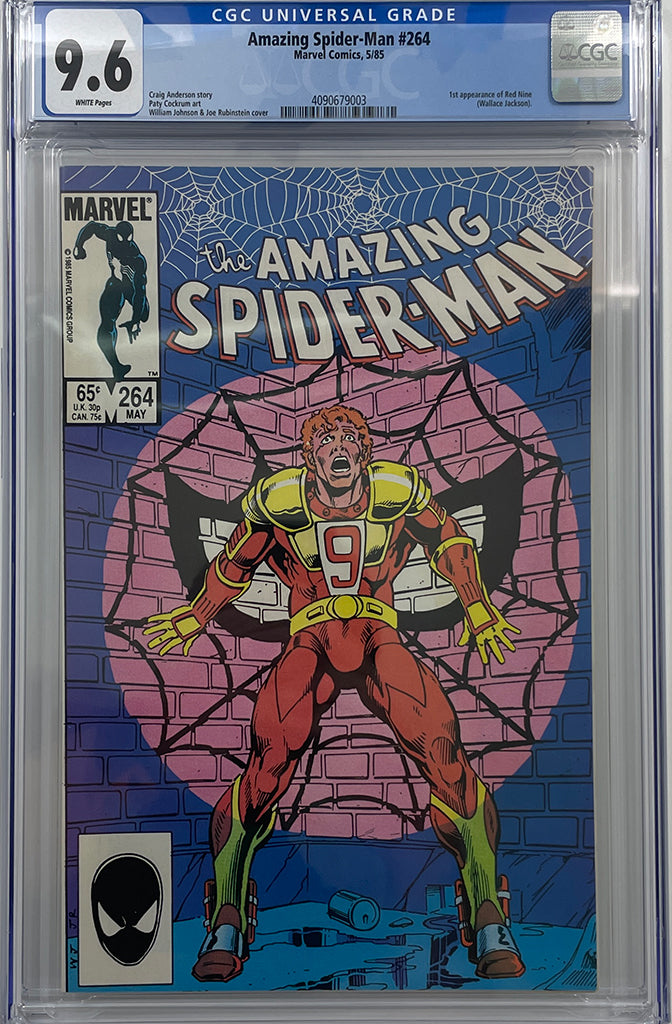 Amazing Spider-Man #264 | 1st App of Red Nine | CGC 9.6