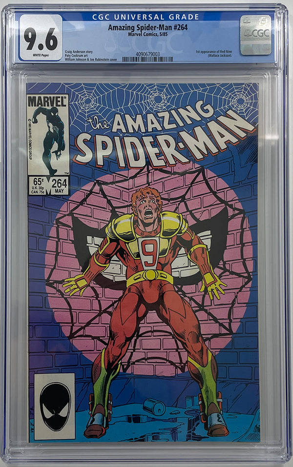 Amazing Spider-Man #264 | 1st App of Red Nine | CGC 9.6