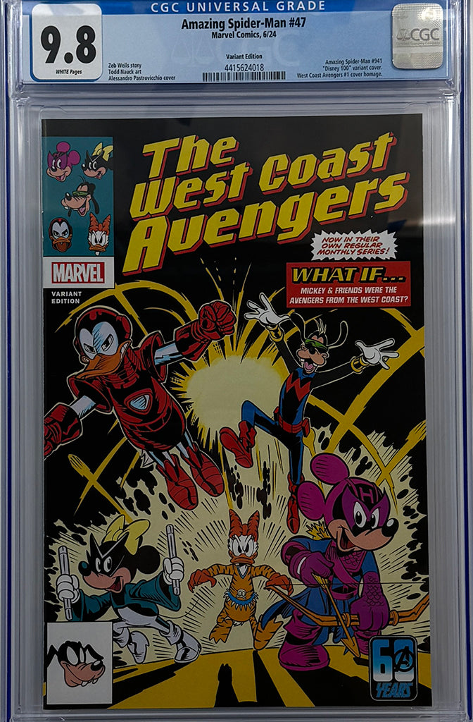 AMAZING SPIDER-MAN #47 | ALESSANDRO PASTROVICCHIO DISNEY WHAT IF? VARIANT | CGC 9.8