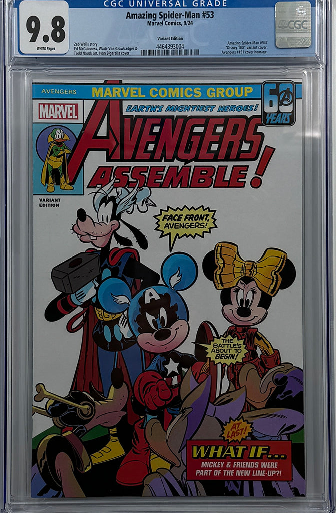 AMAZING SPIDER-MAN #53 | IVAN BIGARELLA DISNEY WHAT IF? VARIANT | CGC 9.8