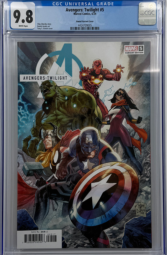 AVENGERS: TWILIGHT #5 | TONY DANIEL 1:25 RATIO VARIANT | CGC 9.8