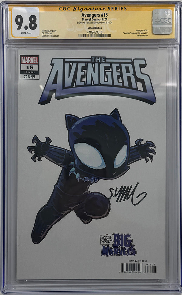 Avengers #15 | Young Variant | Signed by Skottie Young | CGC SS 9.8