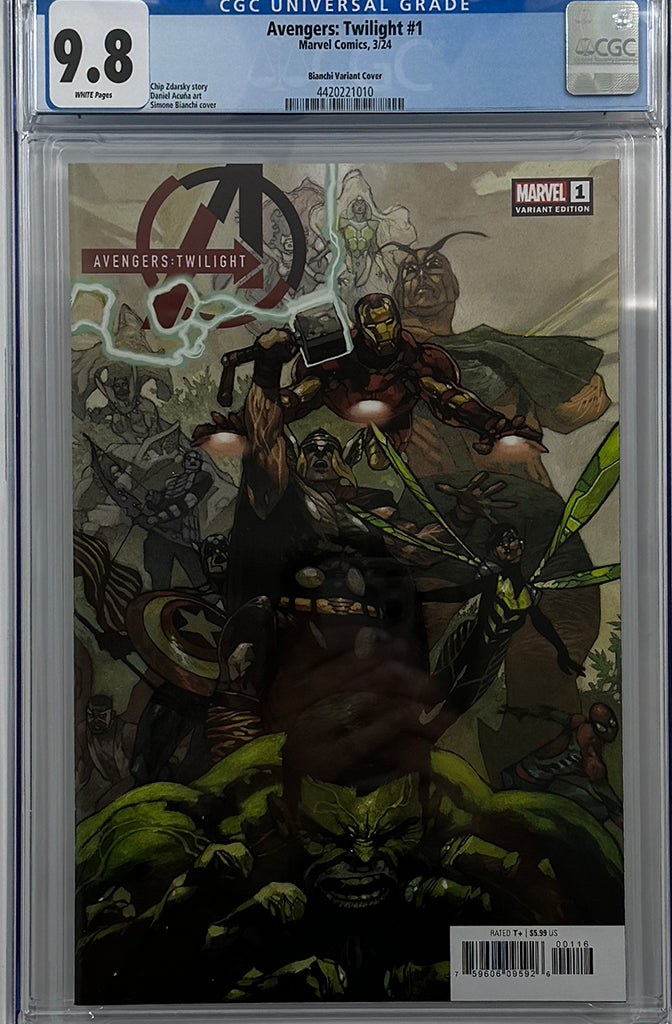 AVENGERS: TWILIGHT #1 | SIMONE BIANCHI 1:60 RATIO VARIANT | CGC 9.8