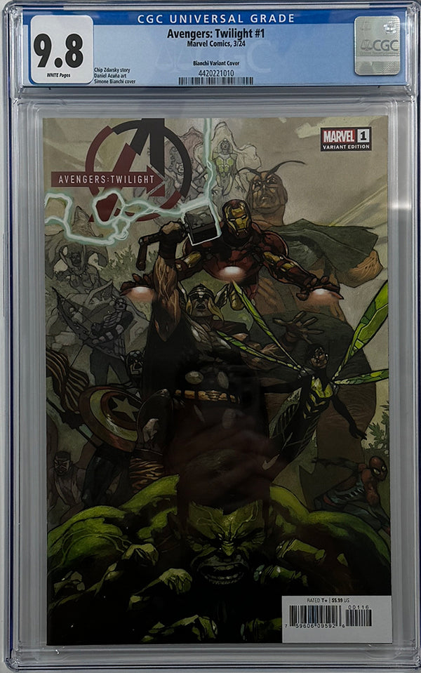 AVENGERS: TWILIGHT #1 | SIMONE BIANCHI 1:60 RATIO VARIANT | CGC 9.8