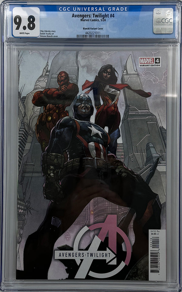 AVENGERS: TWILIGHT #4 | 1:25 SIMONE BIANCHI VARIANT | CGC 9.8