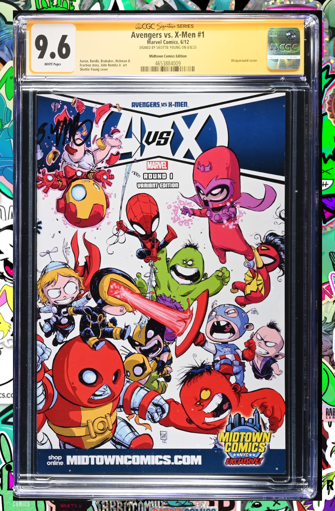 Avengers vs X-Men #1 (2012) | Skottie Young Midtown Comics Variant | CGC SS 9.6