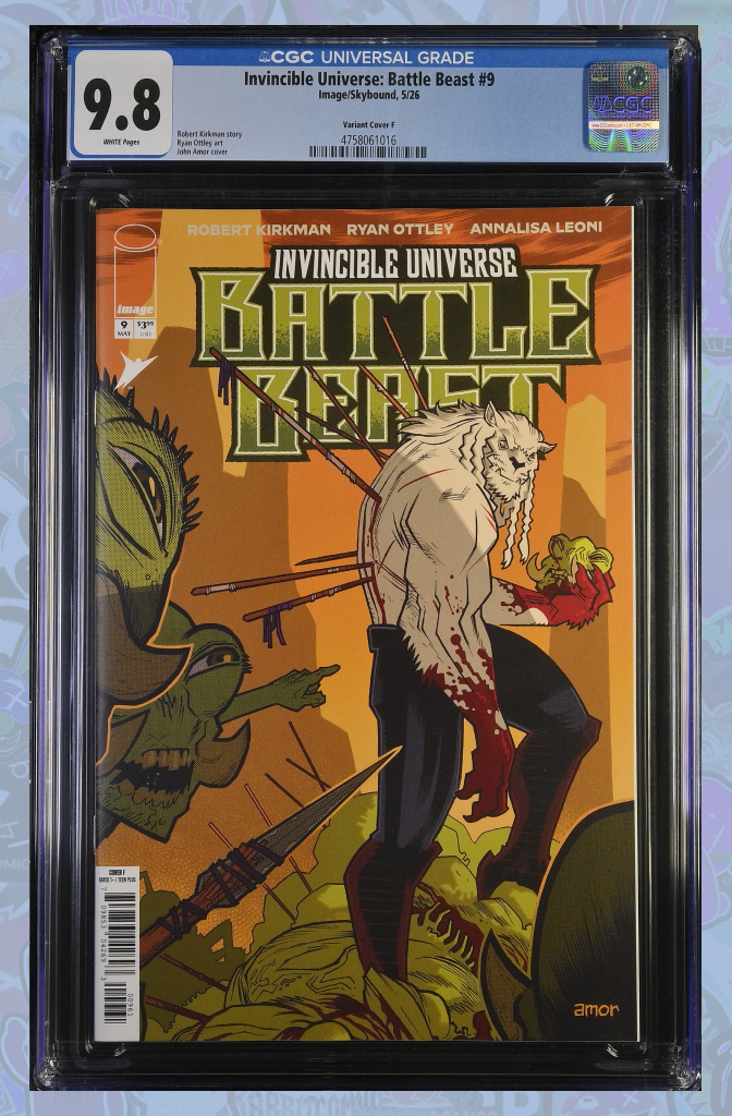 Invincible Universe Battle Beast #9 | Cover F 1:100 Ratio | CGC 9.8