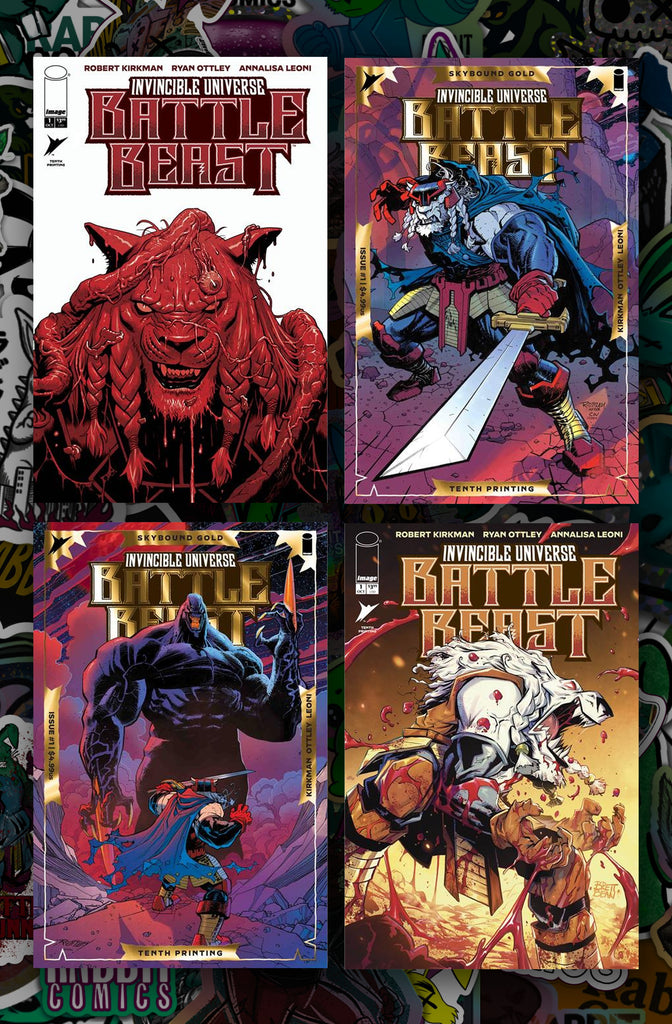 INVINCIBLE UNIVERSE BATTLE BEAST #1 10TH PTG | CVR A, B C, I  | 4 Book Bundle