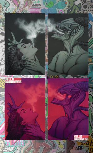 Hello Darkness #25 Jenny Frison Connecting Variant 4 Book Bundle