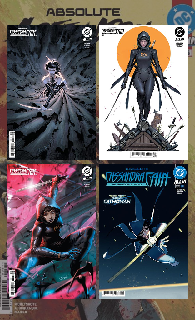 ABSOLUTE CASSANDRA CAIN THE SHADOWS HAND #1  | COVER A, B, C, D | 4 Book Bundle