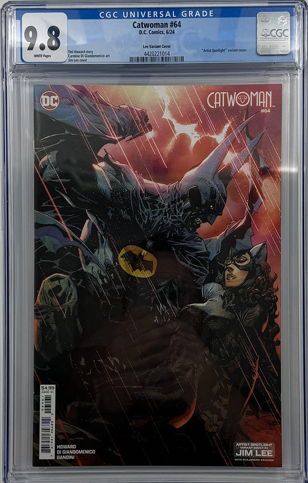 CATWOMAN #64 | CVR D JIM LEE ARTIST SPOTLIGHT CARD STOCK VARIANT | CGC 9.8