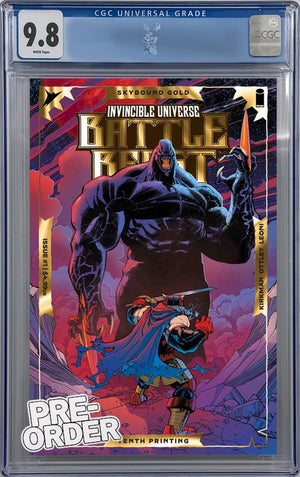 INVINCIBLE UNIVERSE BATTLE BEAST #1 10TH PTG CVR B OTTLEY/LEONI EMBOSS & GOLD FOIL VAR | CGC 9.8 | PREORDER