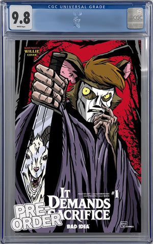 IT DEMANDS SACRIFICE #1 (OF 4) CVR L ELIZARREZ WHYNOT WILLIE VAR | CGC 9.8 | PREORDER