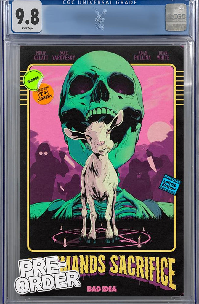 IT DEMANDS SACRIFICE #1 (OF 4) CVR F INC 1:20 FLOPS RETRO VAR | CGC 9.8 | PREORDER