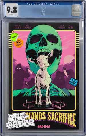 IT DEMANDS SACRIFICE #1 (OF 4) CVR F INC 1:20 FLOPS RETRO VAR | CGC 9.8 | PREORDER