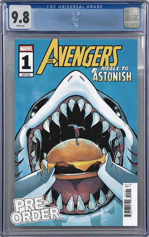 MEALS TO ASTONISH: AVENGERS #1 RAFAEL PEREZ GRANADOS VARIANT | CGC 9.8 PREORDER
