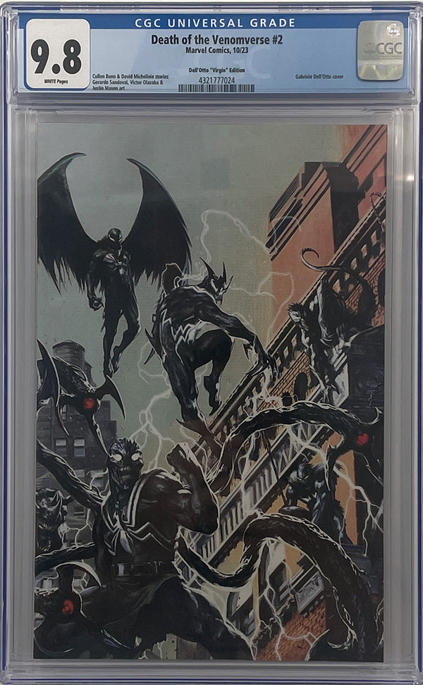 DEATH OF THE VENOMVERSE #2 | GABRIELE DELL'OTTO 1:50 CONNECTING VARIANT | CGC 9.8