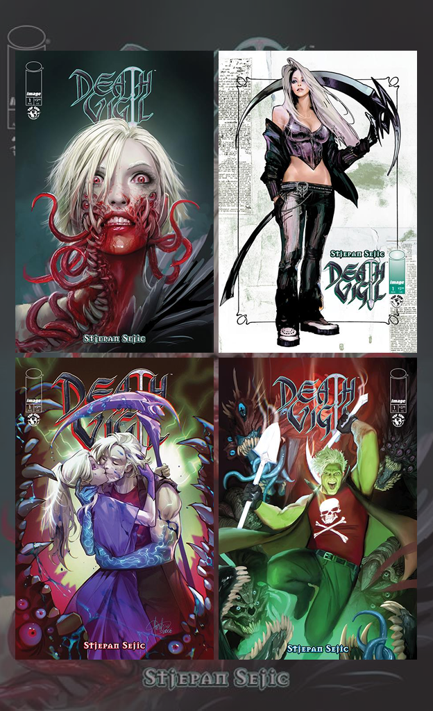 DEATH VIGIL (2026) #1 Cover A, B, C, D - 4 Book Bundle