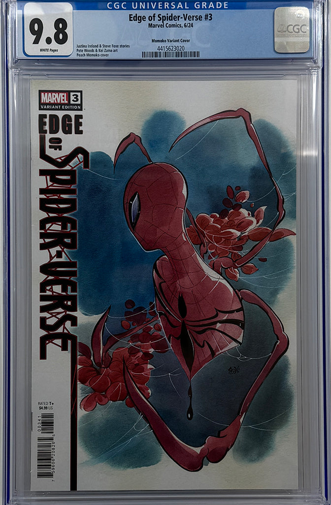 EDGE OF SPIDER-VERSE #3 | PEACH MOMOKO VARIANT | CGC 9.8