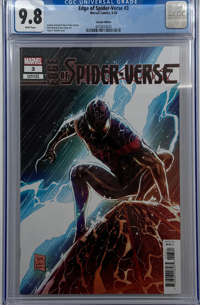 EDGE OF SPIDER-VERSE #3 | TONY DANIEL CHARACTER VARIANT | CGC 9.8