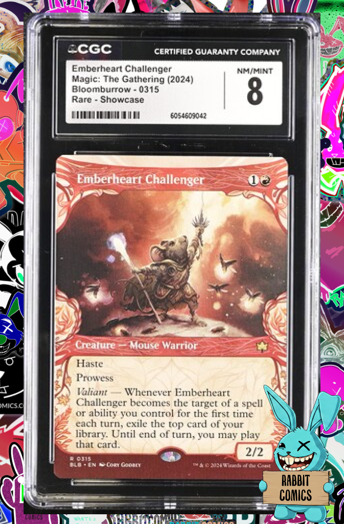 MTG: Emberheart Challenger |  Boomburrow Rare-Showcase 0315 | CGC 8