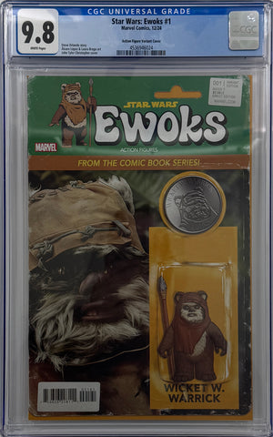 STAR WARS: EWOKS #1 | JOHN TYLER CHRISTOPHER ACTION FIGURE VARIANT | CGC 9.8