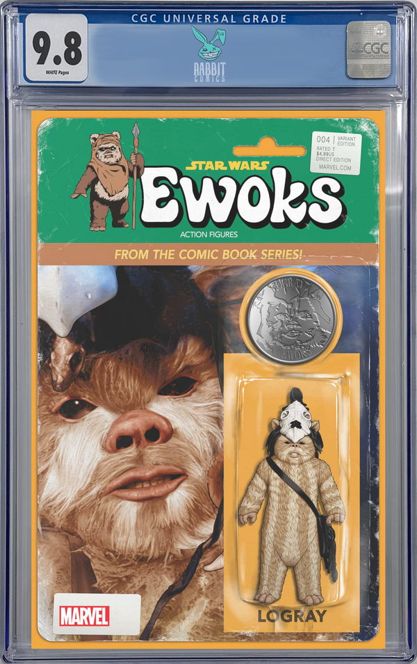 STAR WARS: EWOKS #4 | JOHN TYLER CHRISTOPHER ACTION FIGURE VARIANT | CGC 9.8 | PREORDER