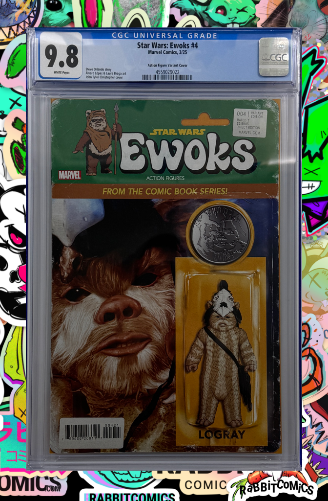 STAR WARS: EWOKS #4 | JOHN TYLER CHRISTOPHER ACTION FIGURE VARIANT | CGC 9.8